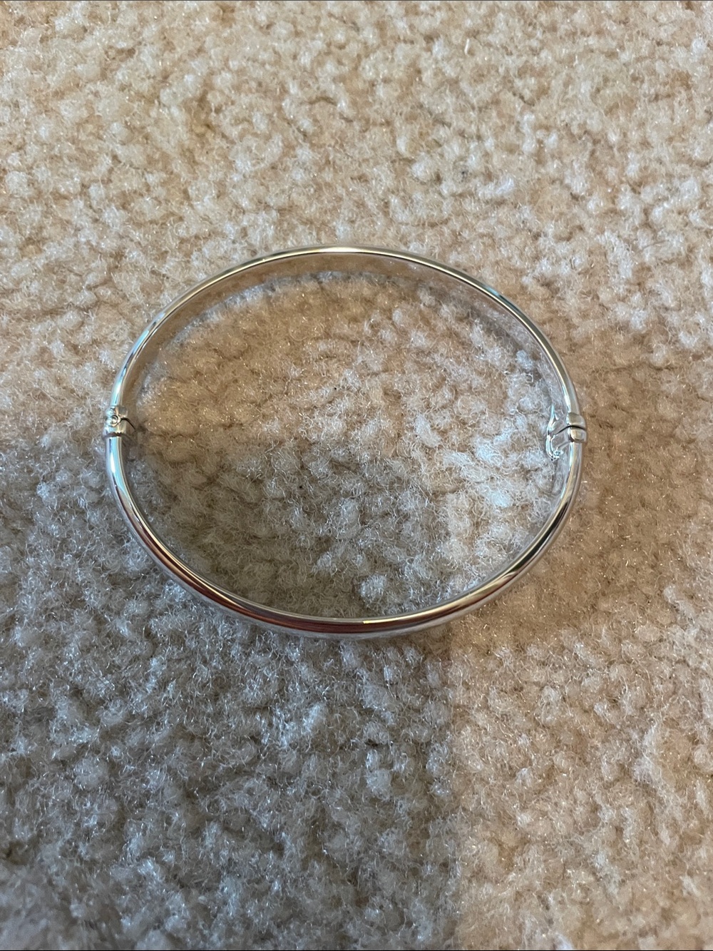 Bronze milor Italy Silver Hinged Bangle Bracelet